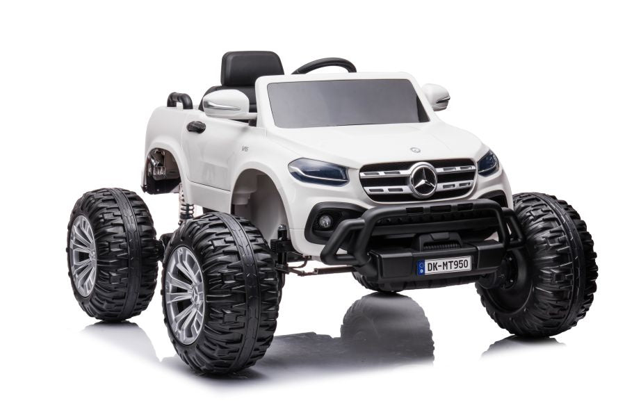 Battery-powered car Mercedes DK-MT950 4x4 White - attēls 1