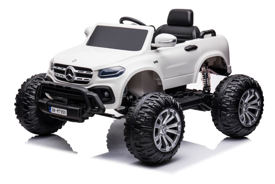 Battery-powered car Mercedes DK-MT950 4x4 White - attēls 4