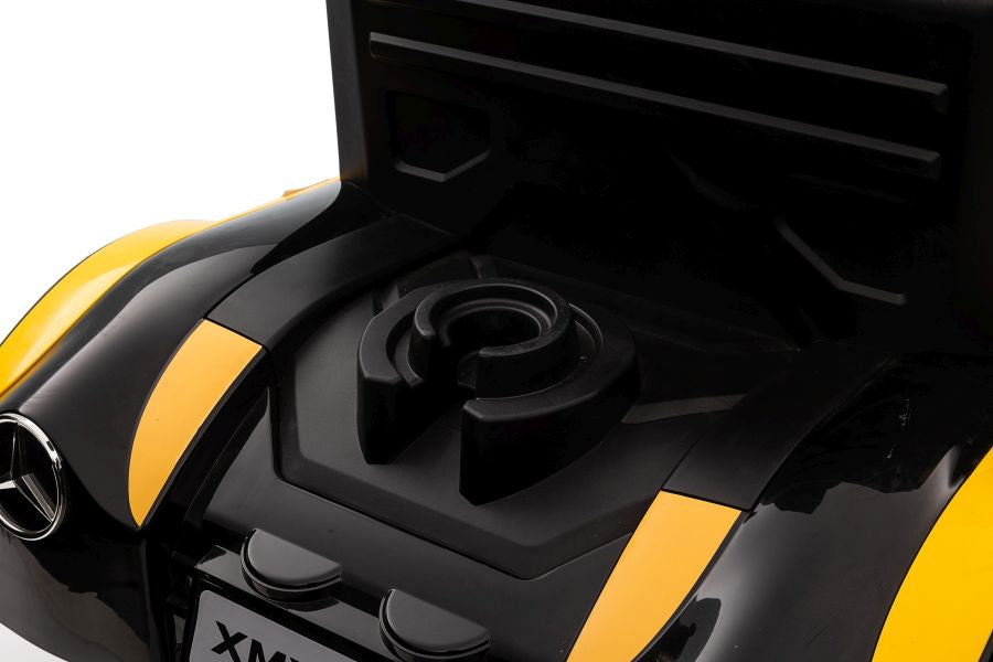 Battery-powered car Mercedes XMX622 Yellow - pilt 6