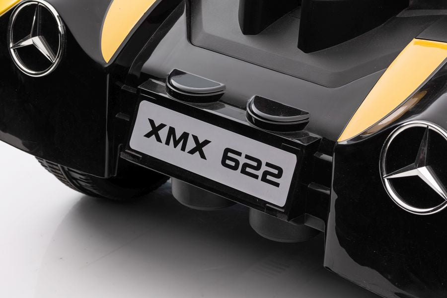 Battery-powered car Mercedes XMX622 Yellow - pilt 7