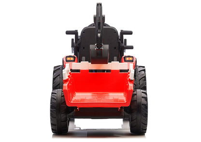 Battery-Powered Excavator with Trailer SX2068 Red - image 7
