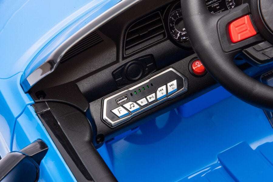 Battery-powered vehicle Ford Mustang GT500 Shelby Blue - attēls 3