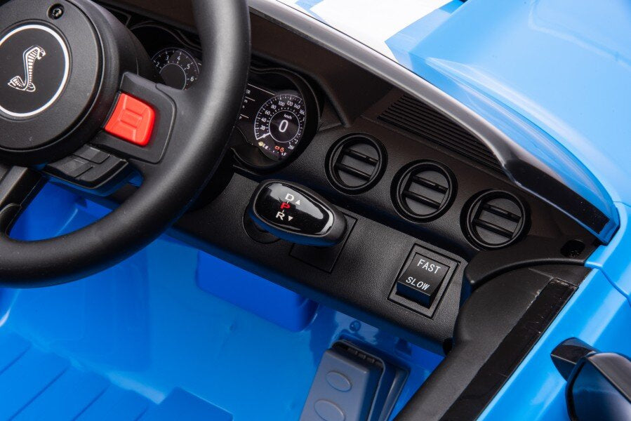 Battery-powered vehicle Ford Mustang GT500 Shelby Blue - attēls 4
