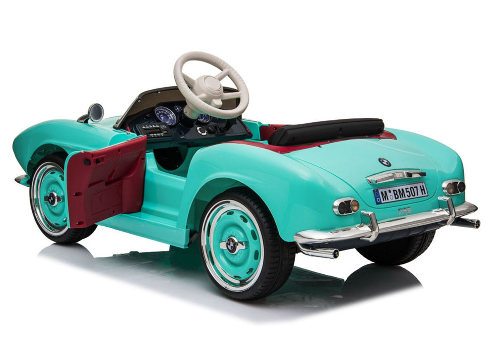 BMW Retro SX1938 Light Blue Battery-Powered Car - attēls 6