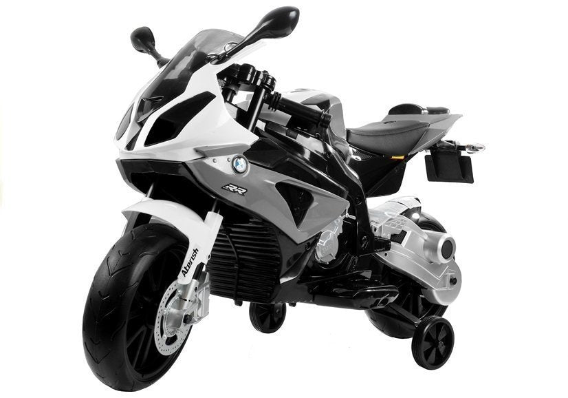 BMW S1000RR Silver - Electric Ride On Motorcycle - attēls 2
