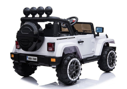 BRD-7588 White - Electric Ride On Car - attēls 5