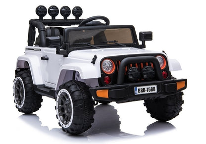 BRD-7588 White - Electric Ride On Car - attēls 6