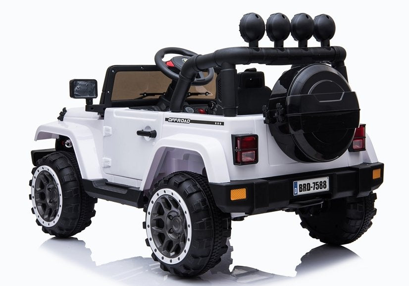 BRD-7588 White - Electric Ride On Car - attēls 8