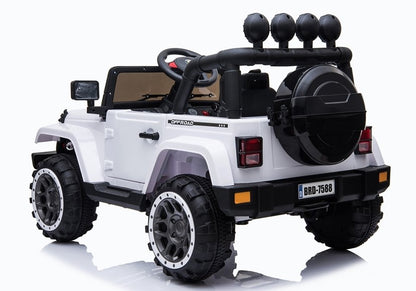 BRD-7588 White - Electric Ride On Car - attēls 8