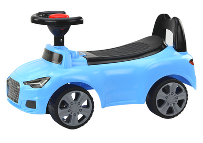 Car Ride On With Backrest QX-3396 Horn Storage Box Blue - pilt 2
