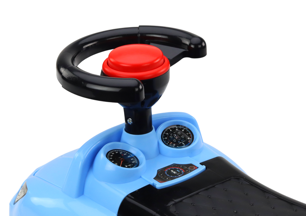 Car Ride On With Backrest QX-3396 Horn Storage Box Blue - pilt 4