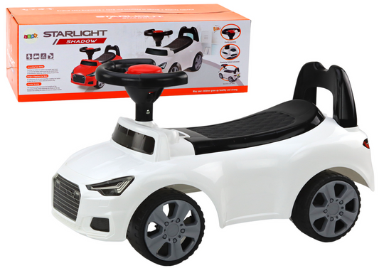 Car Ride On With Backrest QX-3396 Horn Storage Box White - attēls 1