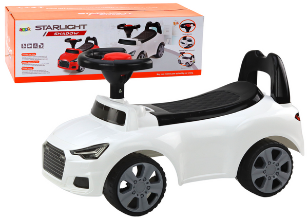Car Ride On With Backrest QX-3396 Horn Storage Box White - attēls 5