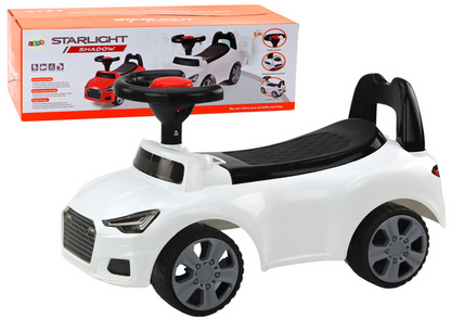 Car Ride On With Backrest QX-3396 Horn Storage Box White - attēls 5