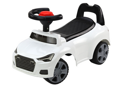 Car Ride On With Backrest QX-3396 Horn Storage Box White - attēls 7
