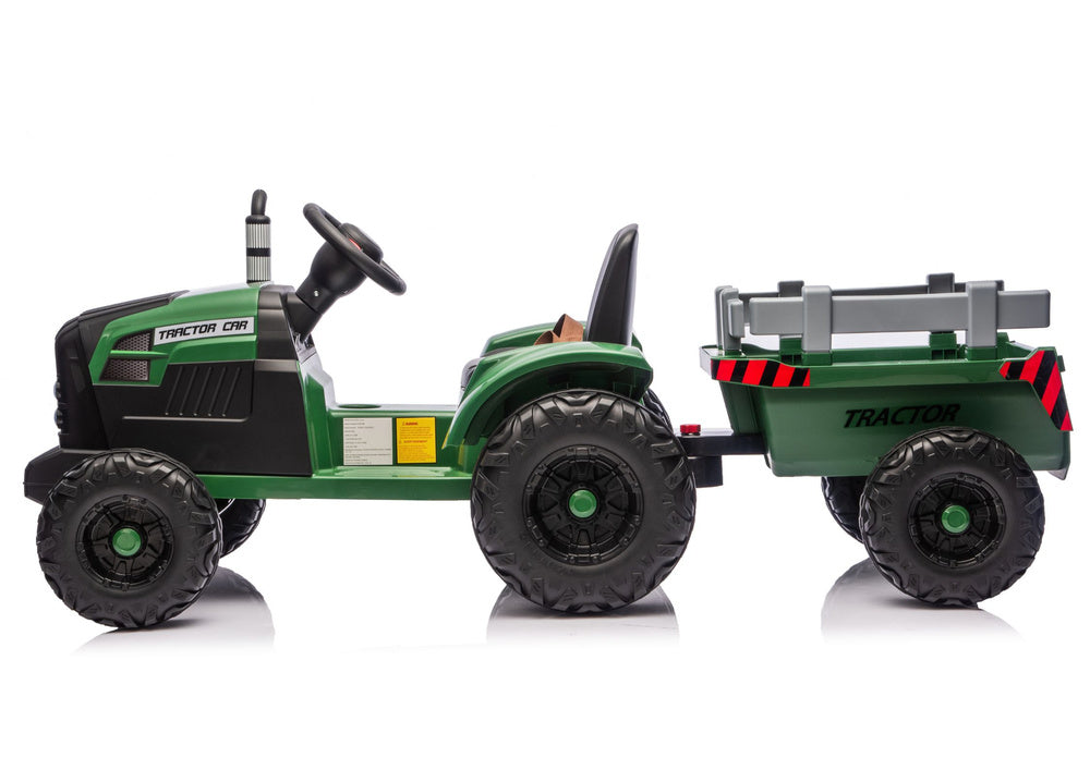 CH9959B Battery Operated Tractor with Trailer Dark Green 24V - image 5