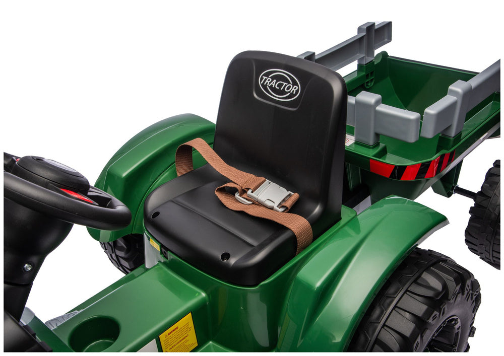 CH9959B Battery Operated Tractor with Trailer Dark Green 24V - image 7