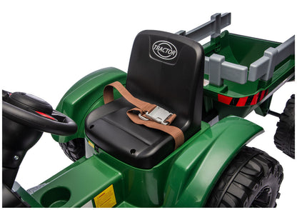 CH9959B Battery Operated Tractor with Trailer Dark Green 24V - image 7