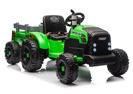 CH9959B Battery Operated Tractor with Trailer Light Green 24V - image 1
