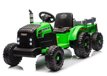 CH9959B Battery Operated Tractor with Trailer Light Green 24V - image 2