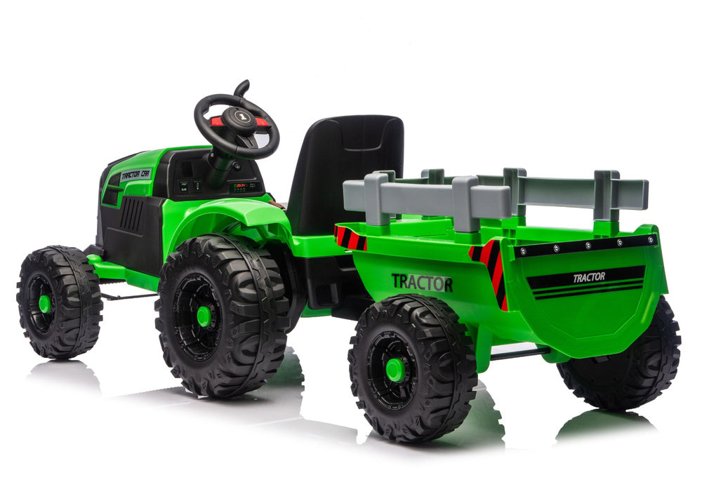 CH9959B Battery Operated Tractor with Trailer Light Green 24V - image 4