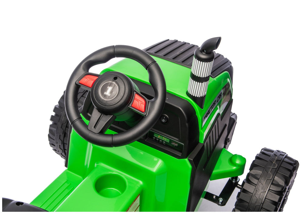 CH9959B Battery Operated Tractor with Trailer Light Green 24V - image 8