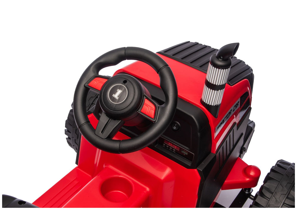 CH9959B Battery Operated Tractor with Trailer Red 24V - attēls 7