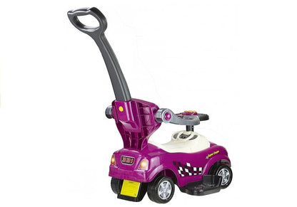 Coupe Car Manual Ride On with Parent Handle - Purple - attēls 5