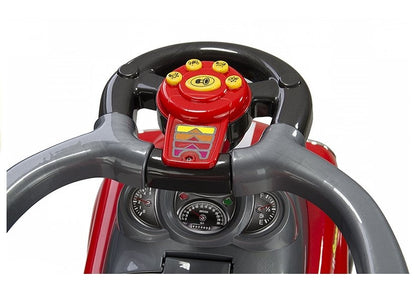 Coupe Car Manual Ride On with Parent Handle - Red - attēls 6