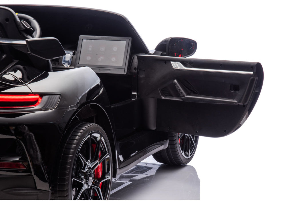 DK-P911 Porsche GT3 Black Painted Battery-Operated Car - attēls 5