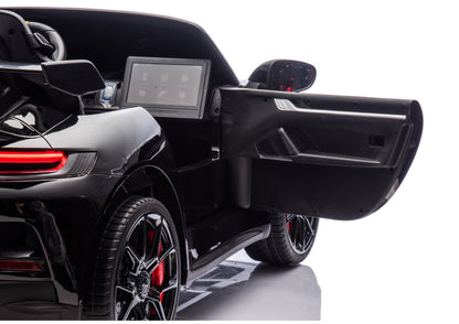 DK-P911 Porsche GT3 Black Painted Battery-Operated Car - attēls 5
