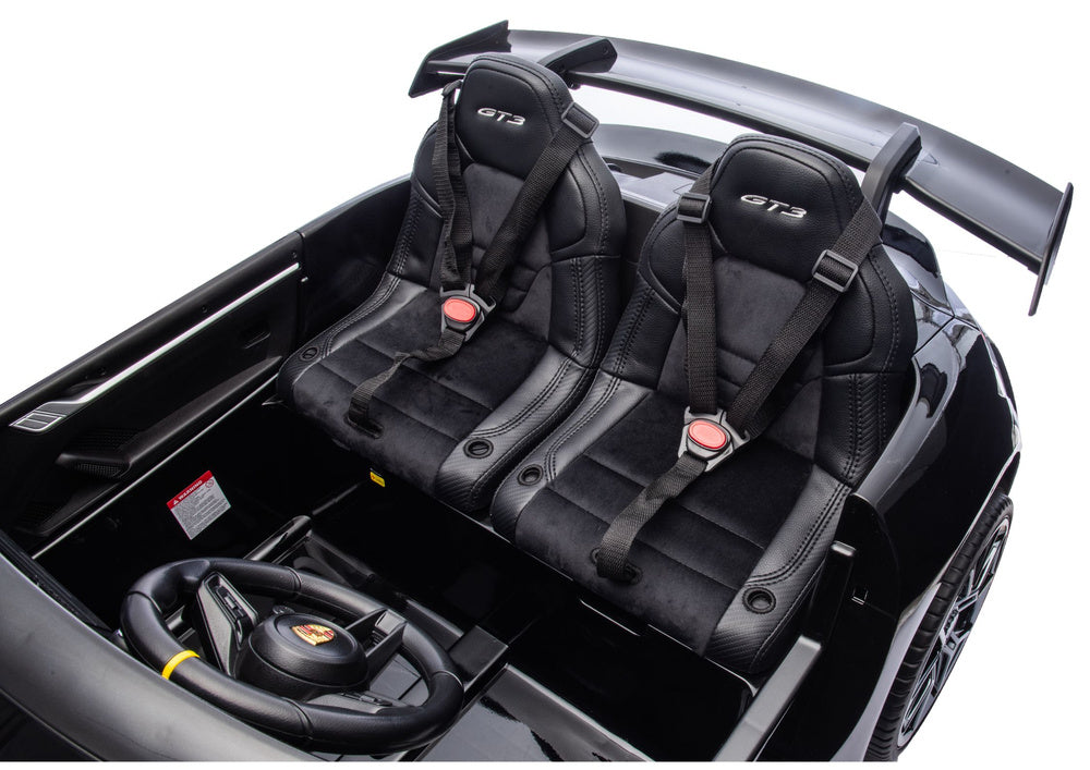 DK-P911 Porsche GT3 Black Painted Battery-Operated Car - attēls 7