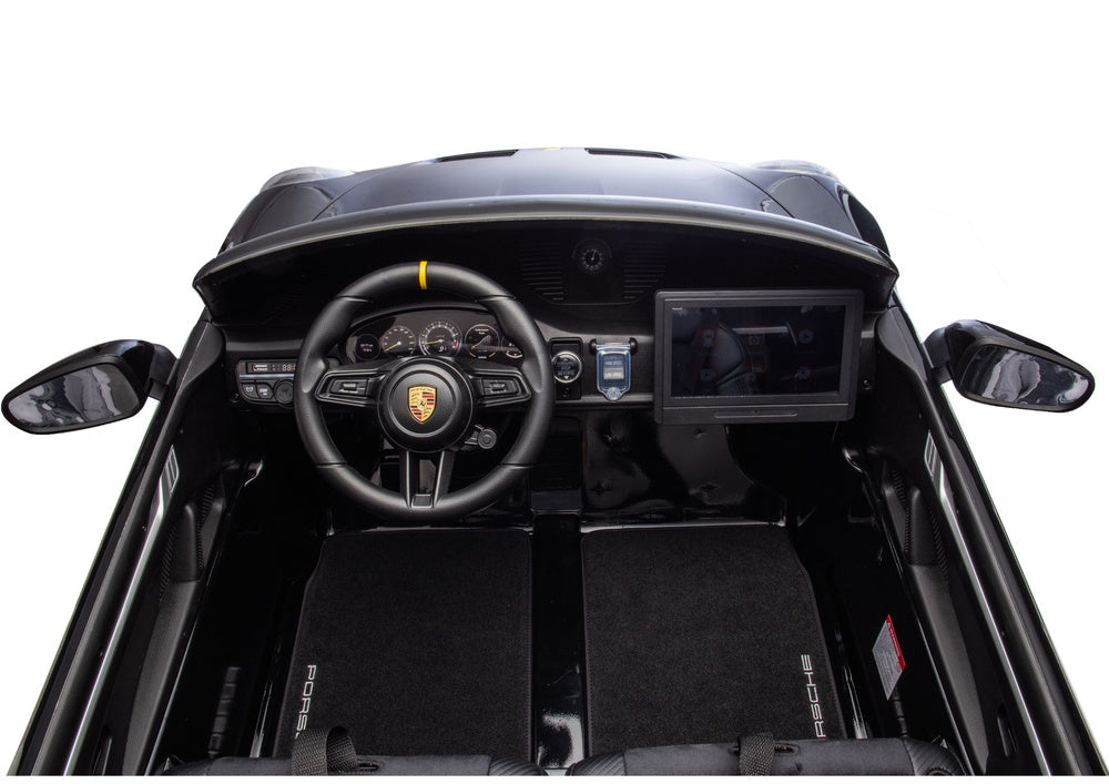 DK-P911 Porsche GT3 Black Painted Battery-Operated Car - attēls 8