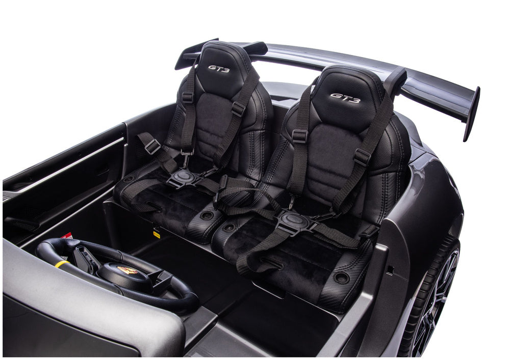 DK-P911 Porsche GT3 Electric Ride-On Car, Gray Painted - attēls 7
