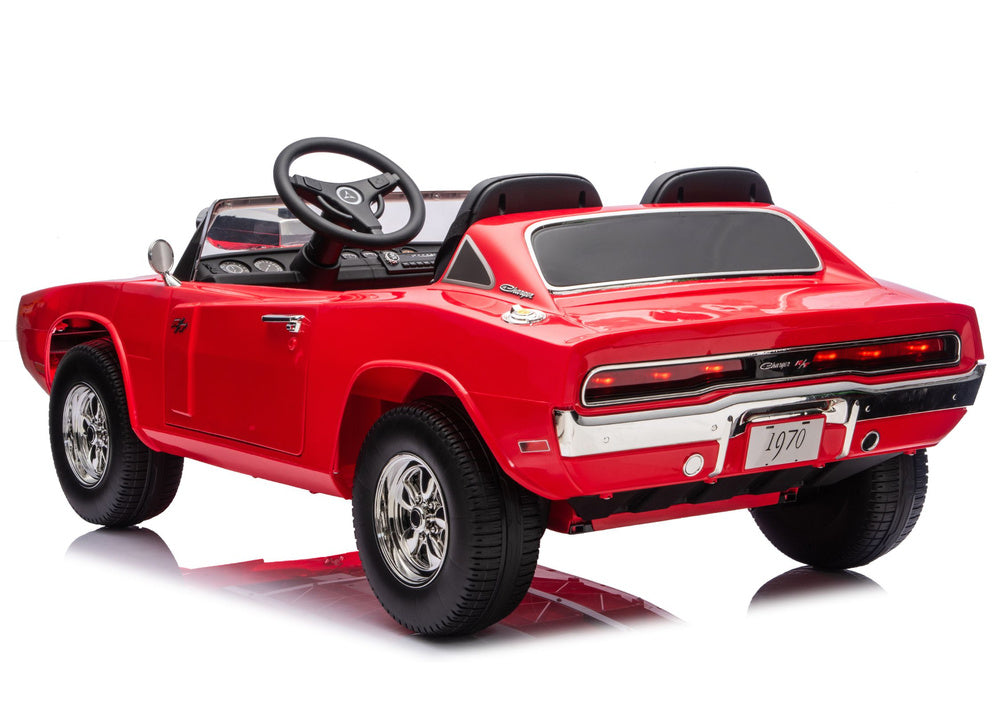 Dodge Charger R/T DLS-K12 24V7Ah Red Battery Car - attēls 5