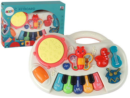 Educational Piano Keys Instruments Butterflies Educational Music Panel - attēls 1