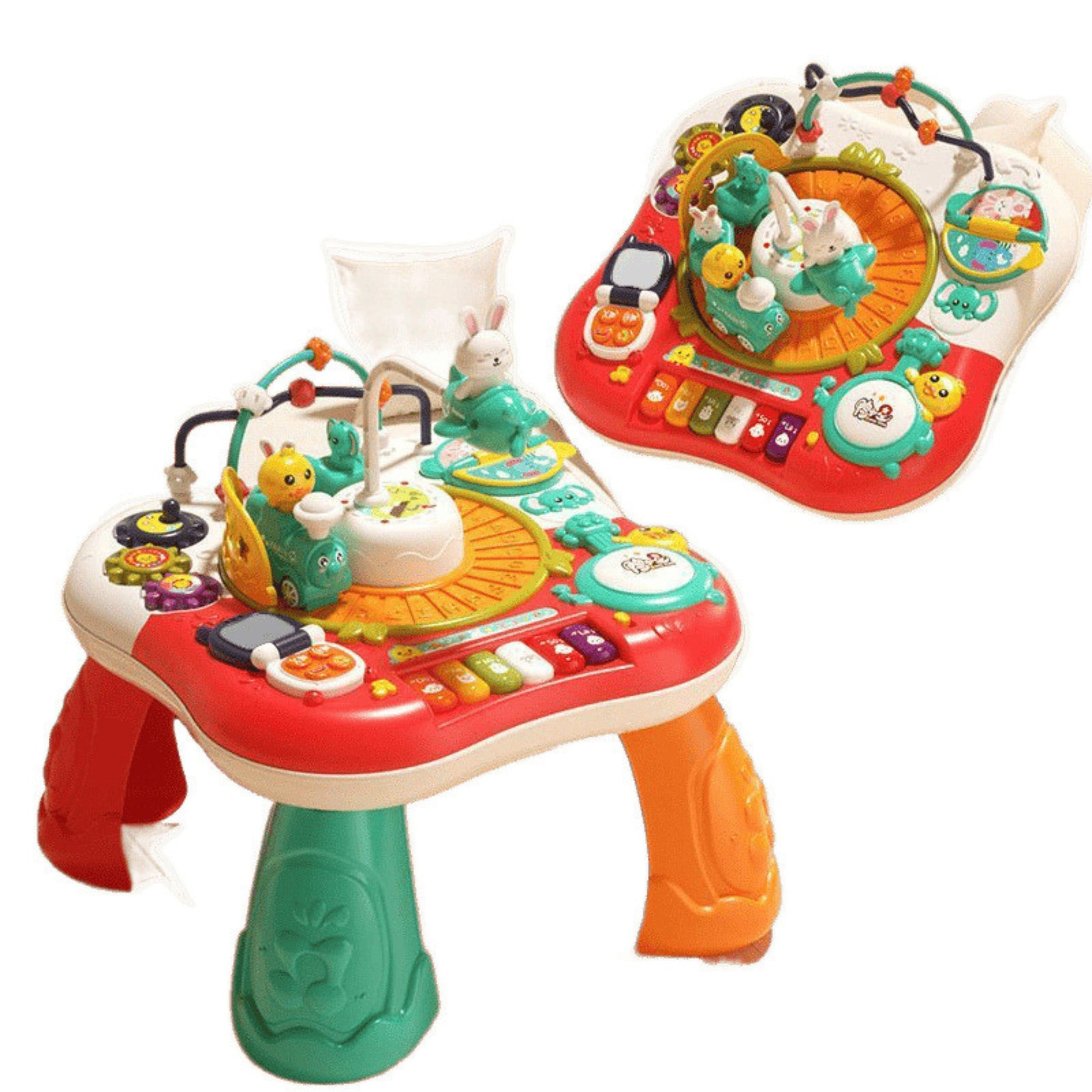Educational Table Interactive Music Panel Piano 2 in 1 Red - image 6