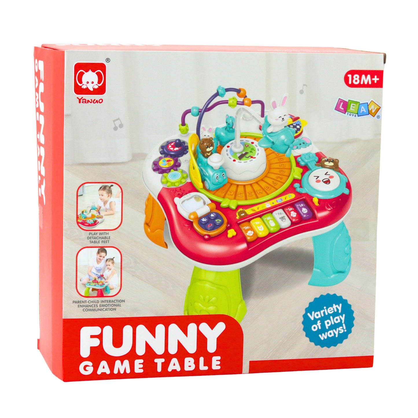 Educational Table Interactive Music Panel Piano 2 in 1 Red - image 8