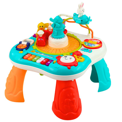 Educational Table Interactive Music Panel Piano 2 in 1 Turquoise - image 2
