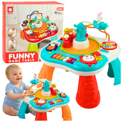 Educational Table Interactive Music Panel Piano 2 in 1 Turquoise - image 5