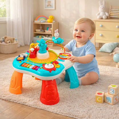 Educational Table Interactive Music Panel Piano 2 in 1 Turquoise - image 7