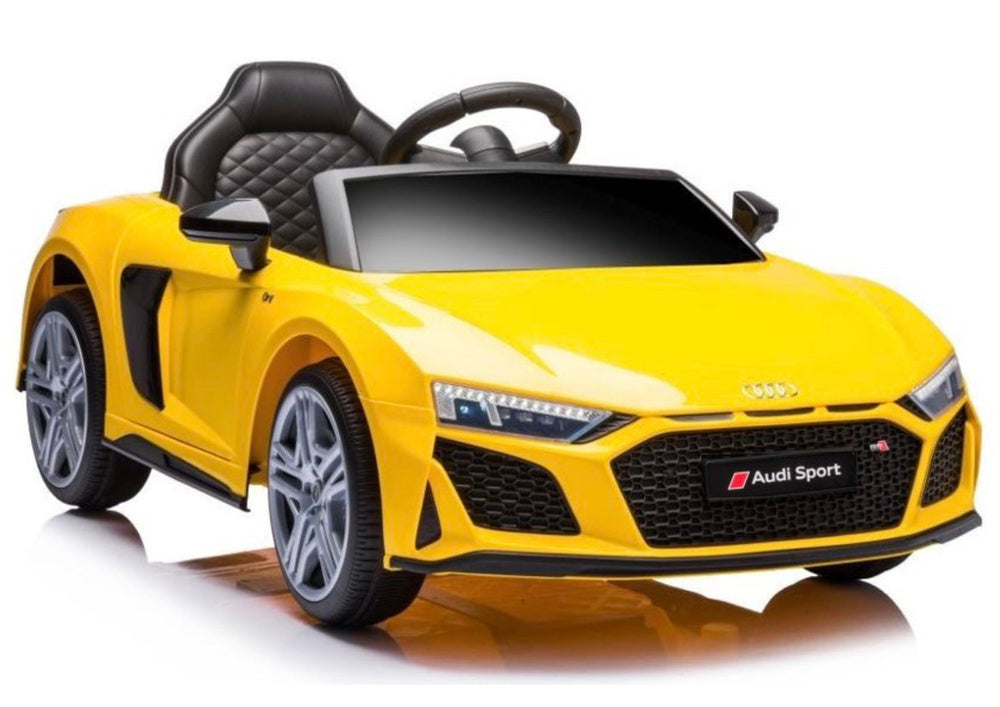 Electric Ride On Car Audi R8 Lift A300 Yellow - attēls 1
