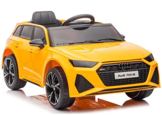 Electric Ride On Car Audi RS6 BRD-2118 Yellow - attēls 1