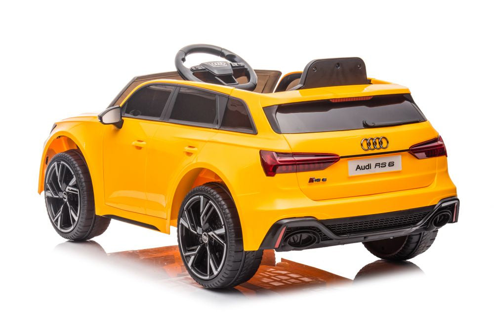 Electric Ride On Car Audi RS6 BRD-2118 Yellow - attēls 6
