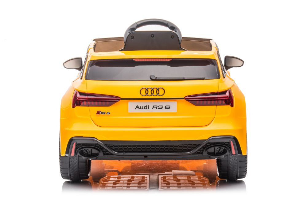 Electric Ride On Car Audi RS6 BRD-2118 Yellow - attēls 7