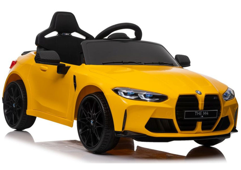 Electric Ride On Car BMW M4 Yellow - image 1