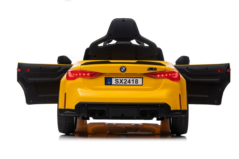 Electric Ride On Car BMW M4 Yellow - image 2