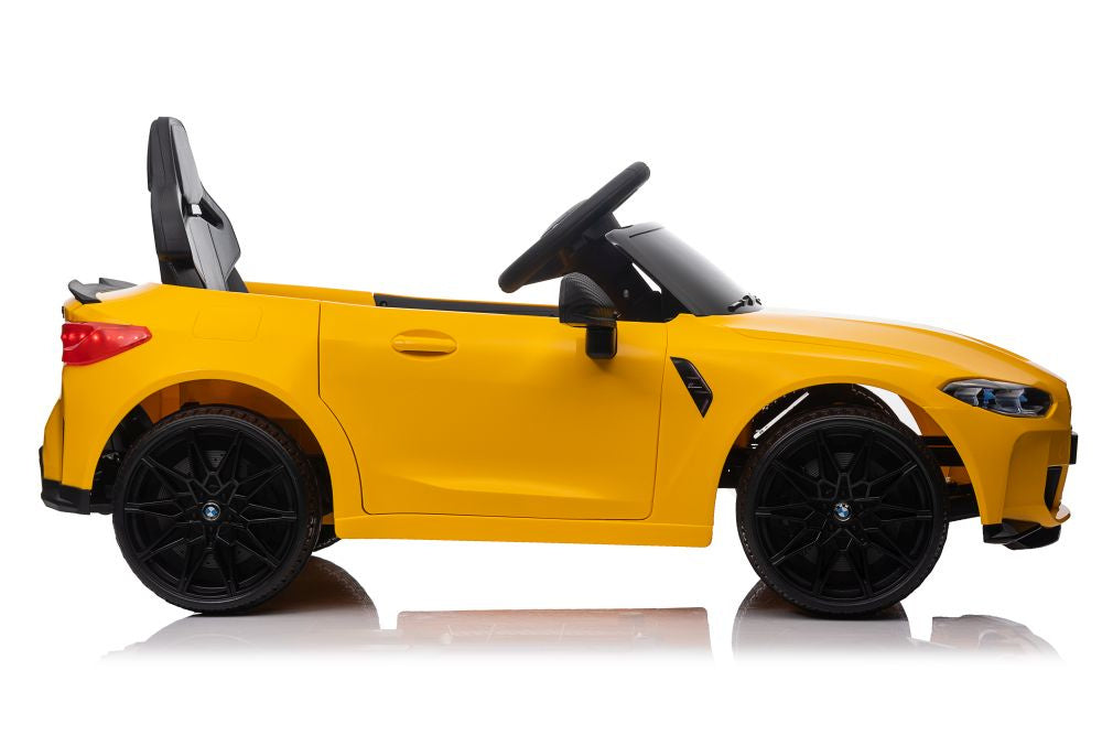 Electric Ride On Car BMW M4 Yellow - image 4