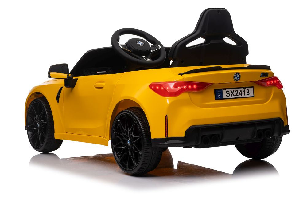Electric Ride On Car BMW M4 Yellow - image 7