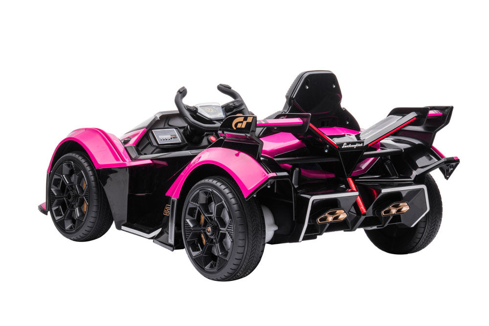 Electric Ride on Car Lamborghini GT HL528 Pink - attēls 6